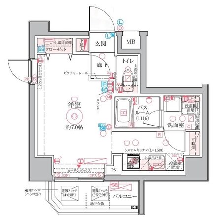 クレヴィスタ亀戸VIの物件間取画像